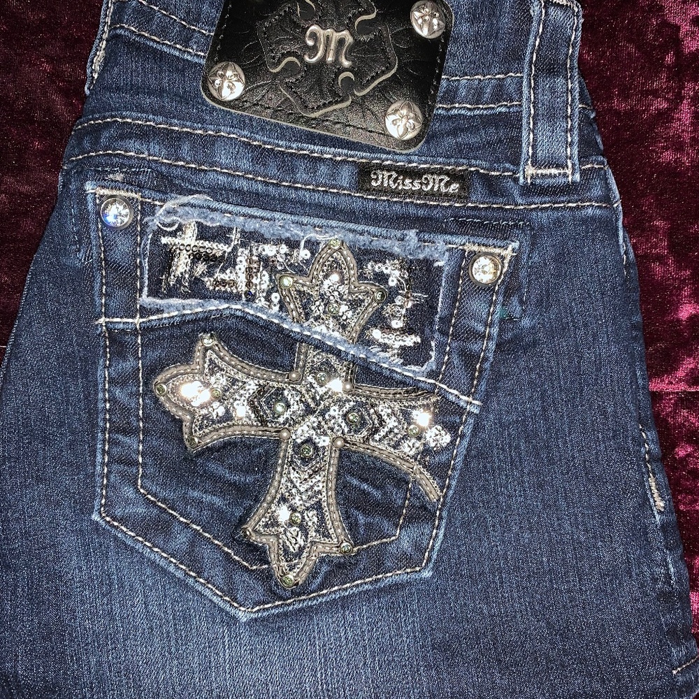 Jean shorts with